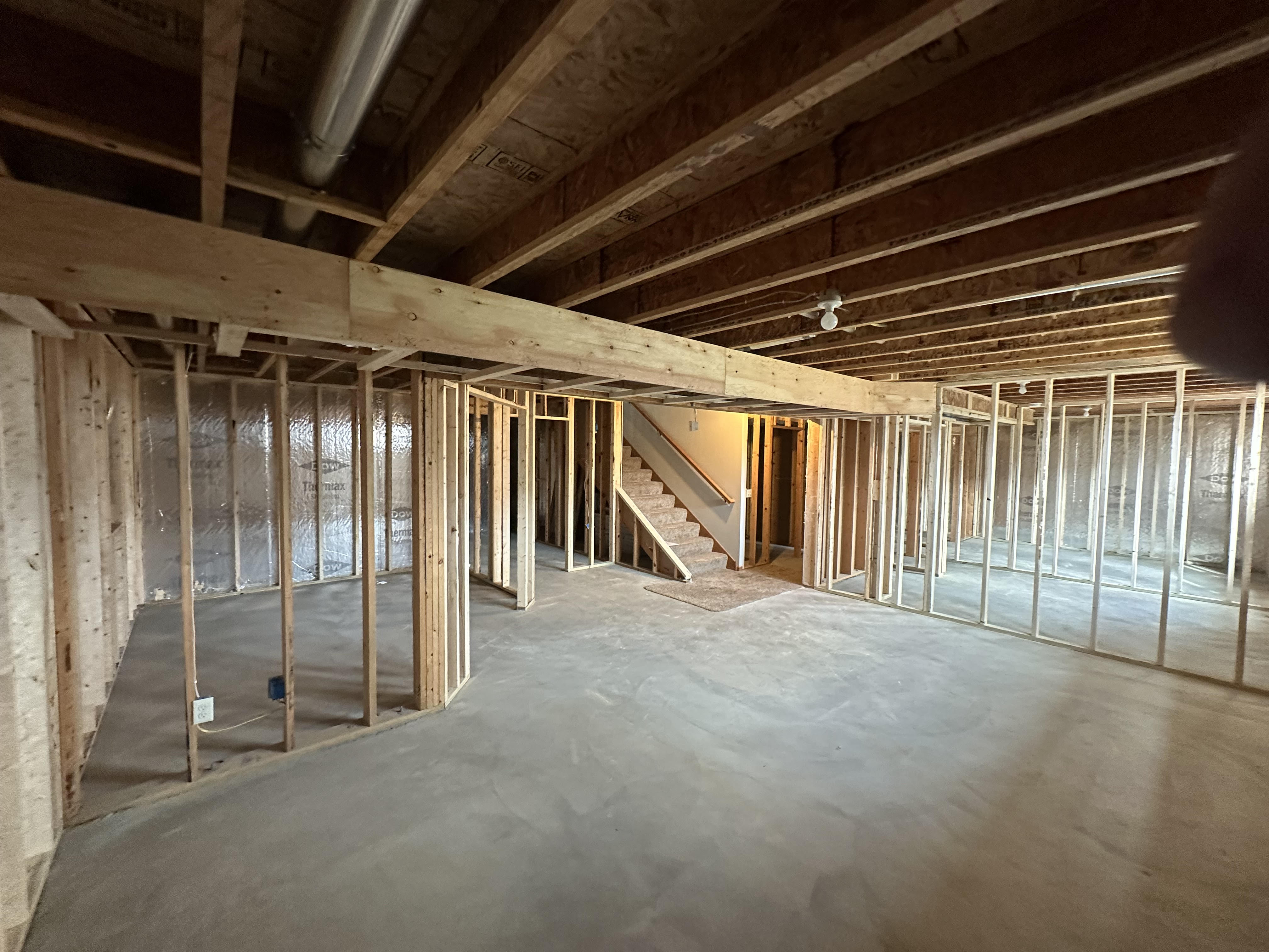Basement before framing project